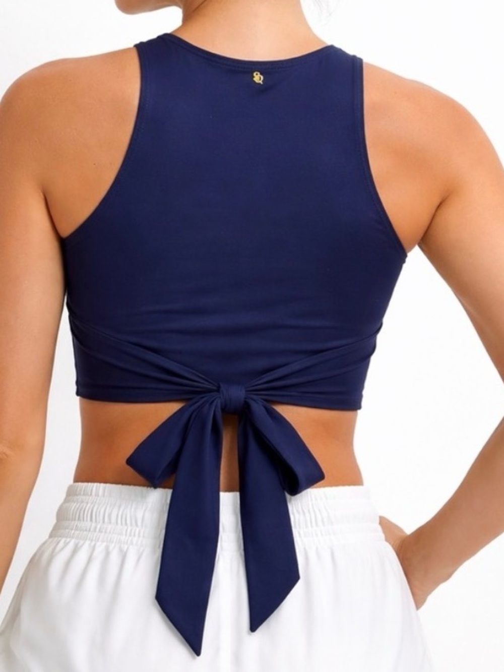 Smith & Quinn Mimi Athletic Sleeveless Crop Top with Tie Womens Size XL NWT